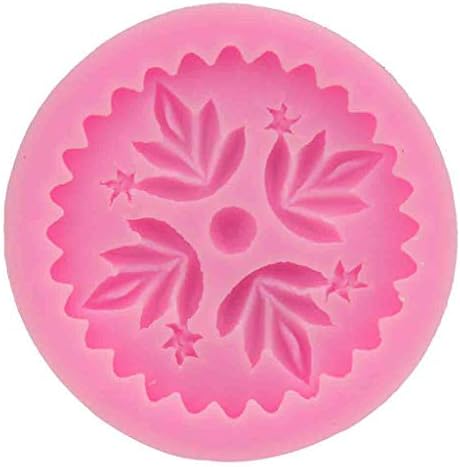 Oasics Silicone Cake Mold DIY Cake Kitchen Decorating Mold Candy Clay Gum Baking Mould Tools Chocolate Pie Flan Tart Molds for Birthday Party (Flower Leaves)