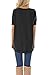 JomeDesign Summer Tops for Women Short Sleeve Side Split Casual Loose Tunic Top