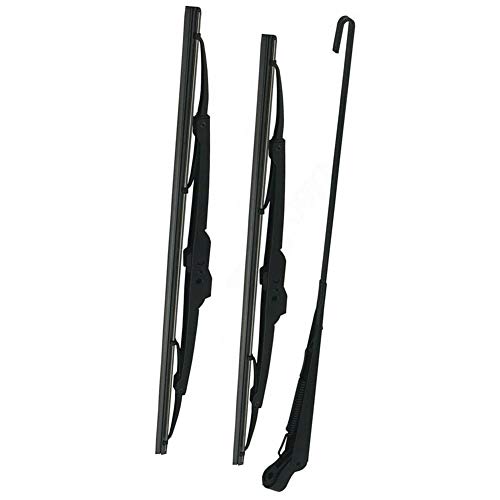 Luixxuer Electric UTV Windshield Wiper Kit,with 12V Motor Fit for Polaris Ranger RZR 900 Universal Windshield Wiper Arm, 16/18in Wiper Blade Kit and Motor 12V with 90 Degree Wipe - Thumbnail 4