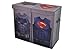 Modern Littles Batman vs. Superman Grey Uniform Folding Double Laundry Bin