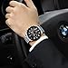 NIBOSI Men's Watches Analog Minimalist Black Dial Watches for Men Business Chronograph Military Casual Wrist Watches Stainless Steel Strap Date