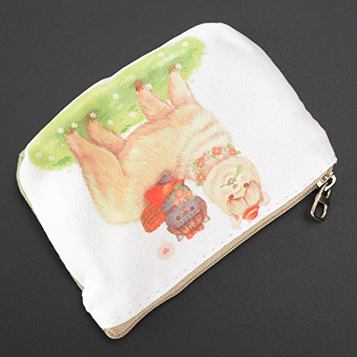 Women and Girls Cute Fashion Coin Purse Wallet Bag Change Pouch Key Holder (Alpaca and Cat)