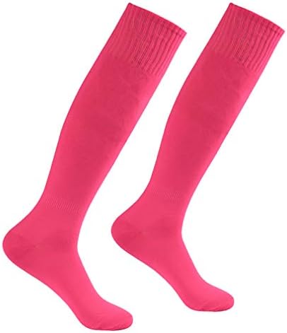 Long Tube Soccer Socks, Feelingway Unisex Knee High Solid Sport Football Socks 2-10 Pairs