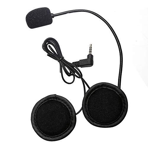 Carrfan VNETPHONE V4 V6 Intercom Accessories Microphone Speaker & Clip for V4 V6 Helmet Intercom Motorcycle BT Interphone 3.5mm Jack Plug