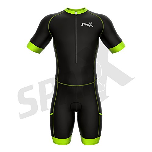 image for Sparx Sports Sparx Triathlon Race Suit | Short Sleeve Aero Tri Suit | 