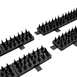 Critter Pricker Raccoon Deterrent Proven Humane Dog Cat Garden Wall Defender and Pest Control 10 connectable Spikes on Strips