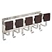 InterDesign 94271 Formbu Wall Mount Key and Mail Rack in Espresso
