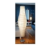 Ikea 802.135.97 Dudero Floor Lamp, Silver-Color/White