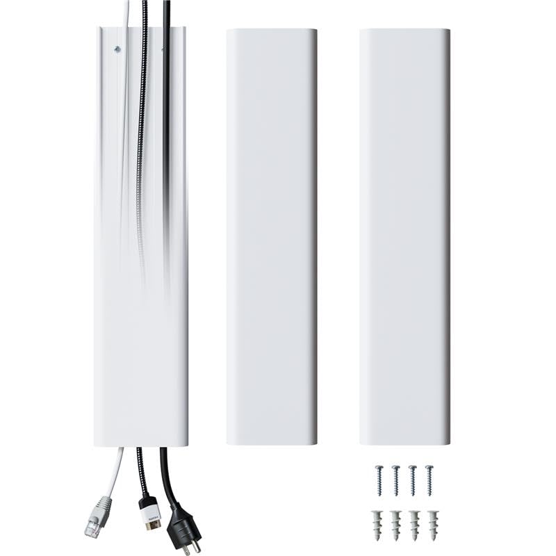ECHOGEAR TV Cord Hider for Wall Mounted TV - 48" Customizable Cable Management Kit Conceals 6+ Cables – Cord Cover Installs in Minutes with Screwdriver – Made in America