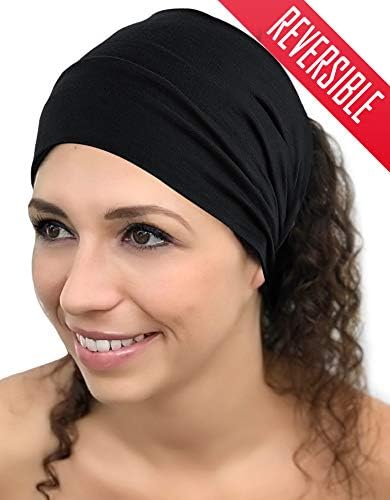 Workout Headbands Women, Men Multifunctional Yoga Sports Running Hiking No Slip Not Too Tight Sweat Wicking Absorbent Super Soft Lightweight Fashion Design Fabric Headwear Reversible, Stretchy