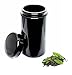 ultravioLeaf 500 ml (17 fl oz) 3-Pack Premium Coffee & Herb Storage Container | Airtight Smell Proof Black Ultraviolet Glass Screw Top Jar Canister | Best for Coffee, Tea, Herbs, Spices, Dried Goods