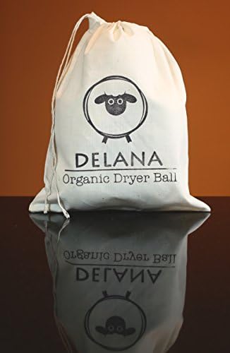 Wool Dryer Ball by DELANA Organic Fabric Softener 100% Premium skin-safe XL Natural Laundry Balls | Chemical and toxic Free | (3)