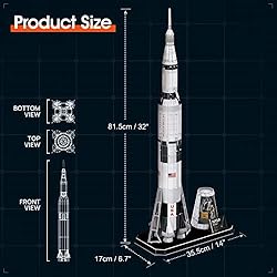 NASA Apollo Saturn V 3D Puzzles for Adults Kids