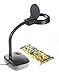 SE - 3.5X Magnification Table Lamp with Fluorescent Light - Flexible Gooseneck, Heavy Base, Cool White Lighting - Ideal for Craftsmen, Jewelers, Hobbyists - 12