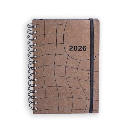 AGENDA PLANNER 2026 TONY SEMANAL MÉDIA ESPIRAL DUPLO REDE TECA PAPELARIA