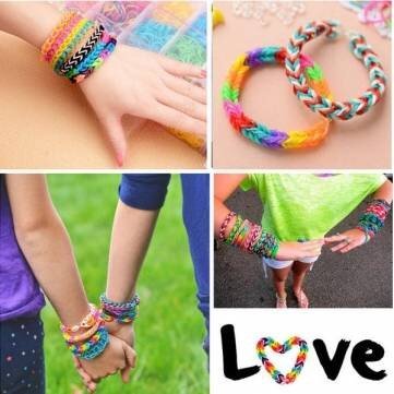 Loom Rubber Bands Refills for Loom Rainbow Bracelet Dress Making Skin Tone 500 Bands + 25 Plastic Clasps (Flesh Skin Color) - Thumbnail 5