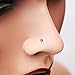 Rose Gold Turquoise Stone WildKlass Nose Stud Ring