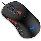 Gaming Mouse, HAVIT 2800DPI 6 Buttons LED Optical Wired Mouse, Black