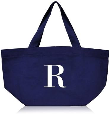 Amazon ノーブランド品 マイクロサイズ イニシャルトートバッグ イニシャルr エコバッグ 買い物バッグ