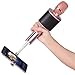 Wireless Karaoke Microphone, Mbuynow Bluetooth TWS Karaoke Machine Portable Handheld Mic with Speaker, Phone Holder, Camera Remote for Kids Adults Party, iPhone/Android/Smartphone (Rose Gold)