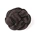 Smilco Braid Fake Hair Bun Hairpiece Extension for Women Short Hair (Natural Black)