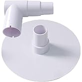ATIE Pool Skimmer Skim Vacuum Plate with 90 Degree Elbow 8929 Compatible with Swimline HydroTools Vacuum Adapter Plate w/Elbo