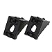 Boeray 20pcs 2028 Black Aluminum Corner Bracket for 2020 Aluminum Extrusion Profile Slot 6mm
