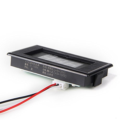IDS Home V75D DC 0-100V 0.56" LED Blue Display Digital Voltmeter