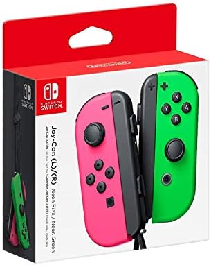 Amazon.com: Nintendo Joy-Con Controller Pair Neon Red/Neon Blue