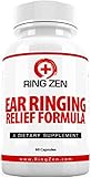 RingZen Natural Tinnitus Relief (60 Veggie Capsules) Supplement, Effective Ear Ringing Help And Support, Stop The Ringing In Ears Formula