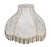 Aspen Creative 30043 Transitional Scallop Bell Shape Spider Construction Lamp Shade in Beige, 17