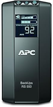 APC BR550GI Back-UPS PRO - Sistema de alimentación ininterrumpida SAI 550VA (6 salidas tipo IEC, AVR, USB, software de apagado)
