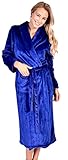 Women's Patricia Plush Luxury Microfleece Bathrobe with Shawl Collar