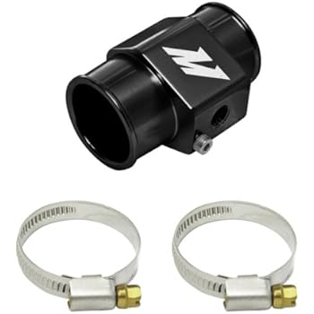 Mishimoto MMWHS-38-BK Black 38mm Water Temperature Sensor Adapter