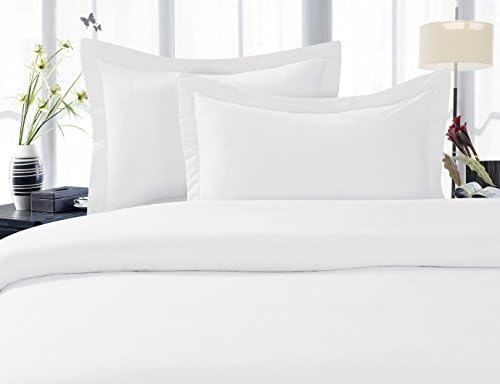 Elegance Linen ® 1200 Thread Count Egyptian Quality Luxury Super Soft WRINKLE FREE 4-Piece Sheet Set , Deep Pocket - King White