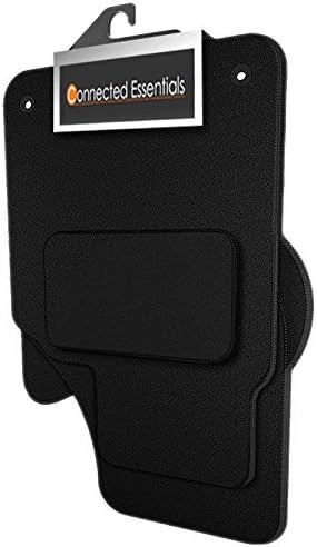Connected Essentials CEM500 Car Mat Set Black With Black Trim Deluxe