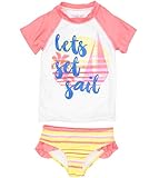Cherokee Girls' 2-Piece Rashguard Swimsuit