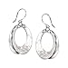 Silpada 'Broad Hoop' Drop Earrings in Hammered Sterling Silver