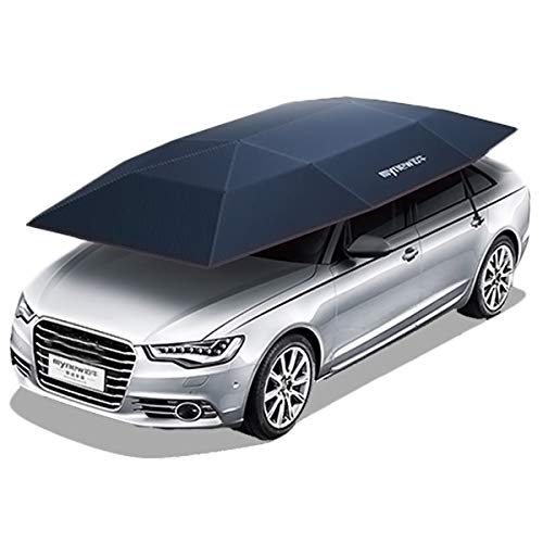 Exterior Accessories Portable Semi-auto Outdoor Car Umbrella Sunshade Roof Cover Tent Protection - (Color: Silver) - Thumbnail 3