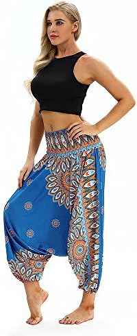 Yoga Pants,Women Casual Loose Yoga Trousers Baggy Boho Aladdin Jumpsuit Harem Pants