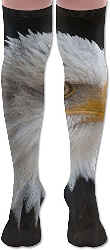 Bald-eagles Youth Soccer Socks Fasoar Teens Knee High Football Socks Long Striped Rugby Tube Socks