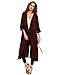 Verdusa Women's Long Sleeve Wrap Trench Coat Belted Lightweight Duster Coat