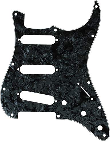 Fender 099-2141-000 4-Ply Black Pearl 11-Hole Mount S/S/S Stratocaster Pickguard