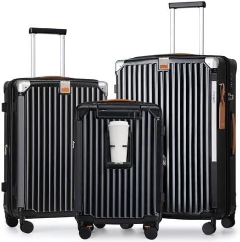 Amazon.com | Merax Luggage Set 3 Piece, Lightweight Durable ABS