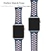 Apple Watch Sport Band, Fantete Soft Silicone Replacement Band for Apple Watch Series 2,Series 1,Sport,Edition ,38mm,S/M(Midnight Blue/Lightpink)