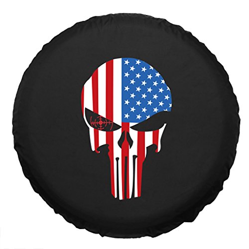 Moonet American Flag Eagle Head Spare Tire Wheel Cover Car Truck SUV Camper Fits JEEP WRANGLER CRV FJ RAV4 H2 H3 land rover Discovery EcoSport Outlander Grand Vitara R15 M (Diameter 28"-30")