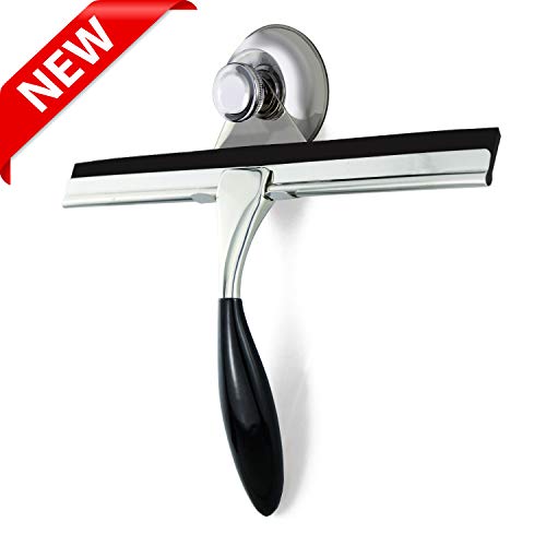 Als Ellan Shower Squeegee, 10" NonSlip Grip Window Squeegee Glass