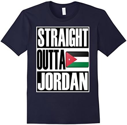 Men's Storecastle Straight Outta Jordan Flag Gift Pride T-Shirt XL Navy