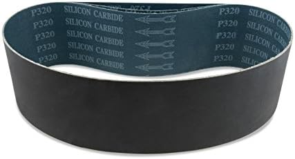 Red Label Abrasives 4 X 36 Inch 320 Grit Silicon Carbide Sanding Belts, 3 Pack