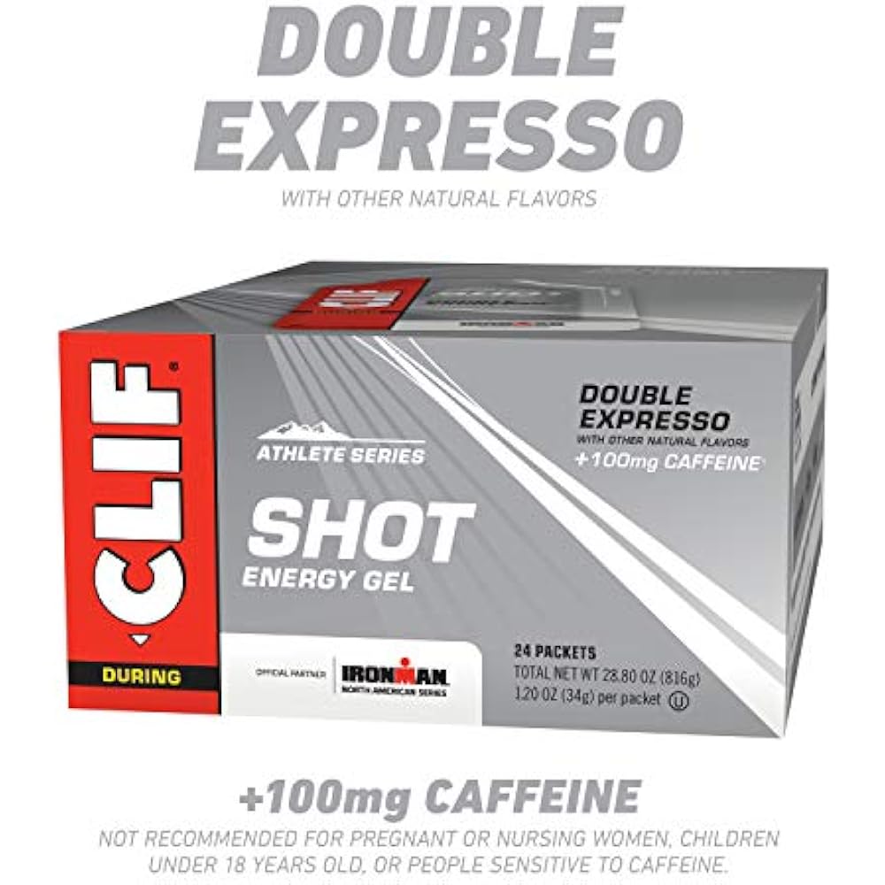 CLIF SHOT Energy Gels Double Espresso 100mg Caffeine (1.2 Ounce Packet, 24 May 722252276926 eBay